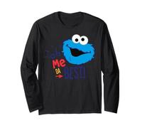 Sesame Street Cookie Monster est Le de Tous Les Temps avec Big Head Lol Manche Longue