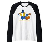 Sesame Street Cookie Monster Half Time Snack Classic Snack Manche Raglan