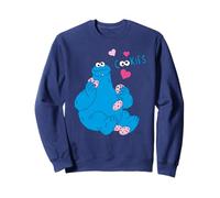 Sesame Street Cookie Monster Hungry Fun Love Cookies Classique Sweatshirt