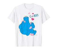 Sesame Street Cookie Monster Love Cookies Rétro Hungry Vibes T-Shirt