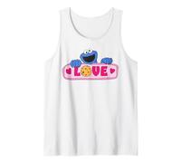 Sesame Street Cookie Monster Love Valentine Cœur Rétro Fun Débardeur