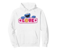 Sesame Street Cookie Monster Love Valentine Cœur Rétro Fun Sweat à Capuche