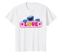 Sesame Street Cookie Monster Love Valentine Cœur Rétro Fun T-Shirt