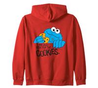 Sesame Street Cookie Monster Retro est là pour la Conception de Cookies Sweat à Capuche