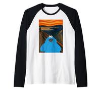Sesame Street Cookie Monster Scream, Parodie de Munch, Classique, lol Manche Raglan