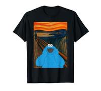 Sesame Street Cookie Monster Scream Parodie Munch Lol Classic T-Shirt