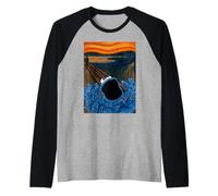 Sesame Street Cookie Monster Scream Parodie Peinture Classique Manche Raglan