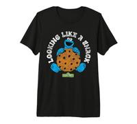 Sesame Street Cookie Monster Snack Big Cookie T-Shirt Haut de Gamme