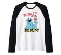 Sesame Street Cookie Monster Summer Ice Cream Cuillère à Glace Classique Manche Raglan