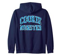 Sesame Street Cookie Monster Varsity Name Sweat à Capuche