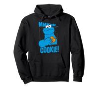Sesame Street Cookie Monster Yummy Cookies Happy Pose Rétro Sweat à Capuche