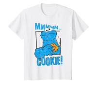 Sesame Street Cookie Monster Yummy Cookies Happy Retro Pose T-Shirt