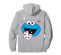 Sesame Street Cookie Monstre Hungry Pose Face Rétro Cookies Sweat à Capuche