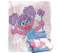 Sesame Street - Couverture, 152 x 127 cm, Couverture Super Douce Big Abby on The Street Silky Touch