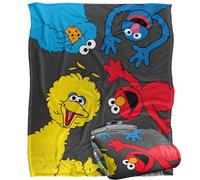 Sesame Street - Couverture, 152 x 127 cm, Couverture Ultra Douce au Toucher avec Personnages