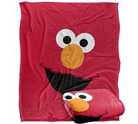 Sesame Street - Couverture Ultra Douce Silky Touch sous Licence Officielle Elmo Face 152 x 127 cm