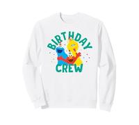Sesame Street Elmo Big Bird Cookie Monster Birthday Crew Sweatshirt