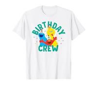 Sesame Street Elmo Big Bird Cookie Monster Birthday Crew T-Shirt