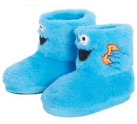 Sesame Street Elmo Cookie Monster Chaussons en polaire pour enfant, Cookie Monster, 24 EU