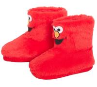 Sesame Street Elmo Cookie Monster Chaussons en polaire pour enfant, Elmo, 27 EU