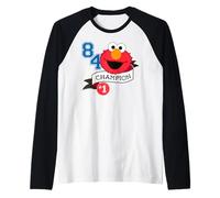 Sesame Street Elmo Cuddle College Team Fun Champion Classic Manche Raglan
