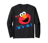 Sesame Street Elmo Cuddle Cute Sweet Face Awesome Classic Manche Longue