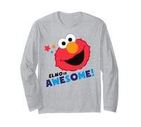 Sesame Street Elmo Cuddle Cute Sweet Face Classic Awesome Manche Longue