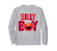 Sesame Street Elmo Cuddle Cute Sweet Face Silly Classic Boy Manche Longue