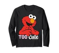 Sesame Street Elmo Cuddle Cute Sweet Friend BFF XOXO Classic Manche Longue
