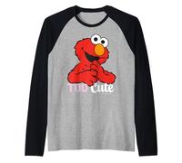 Sesame Street Elmo Cuddle Cute Sweet Friend BFF XOXO Classic Manche Raglan