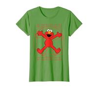 Sesame Street Elmo Da Vinchi Parodie Fun Classic Lol T-Shirt, Femme, Herbe, L