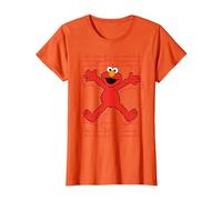 Sesame Street Elmo Da Vinchi Parodie Fun Classic Lol T-Shirt, Femme, Orange, XL