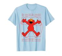 Sesame Street Elmo Da Vinchi Parodie Fun Classic Lol T-Shirt, Homme, Bleu Céleste, XXL
