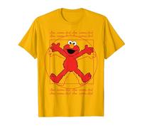 Sesame Street Elmo Da Vinchi Parodie Fun Classic Lol T-Shirt, Homme, Doré Vif, M