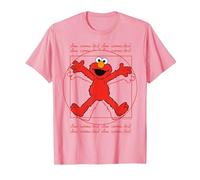 Sesame Street Elmo Da Vinchi Parodie Fun Classic Lol T-Shirt, Homme, Rose, M