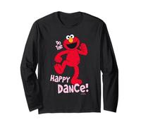 Sesame Street Elmo Happy Dance XOXO Cute Friends Love Heart Manche Longue