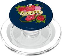 Sesame Street Elmo Hearts and Roses Tatouage PopSockets PopGrip pour MagSafe