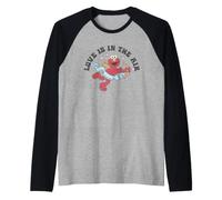 Sesame Street Elmo Love is in The Air Manche Raglan