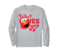 Sesame Street Elmo Love Valentine Hugs Pose BFF Vintage XOXO Manche Longue