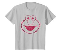 Sesame Street Elmo Mono T-Shirt, Enfant, Argent, 2 Ans