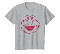 Sesame Street Elmo Mono T-Shirt, Enfant, Gris Chiné, 2 Ans