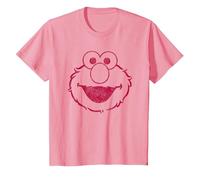 Sesame Street Elmo Mono T-Shirt, Enfant, Rose, 10 Ans