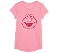 Sesame Street Elmo Mono T-Shirt, Fille, Rose, XS