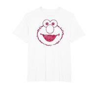 Sesame Street Elmo Mono T-Shirt, Homme Grandes Tailles, Blanc, 3X Tall