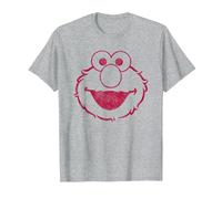 Sesame Street Elmo Mono T-Shirt, Homme, Gris Chiné, L