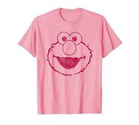 Sesame Street Elmo Mono T-Shirt, Homme, Rose, XXL