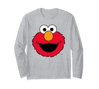 Sesame Street Elmo Retro Comic Cute Face Cuddle Vibes Happy Manche Longue