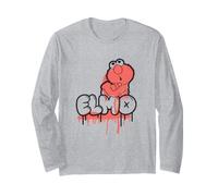 Sesame Street Elmo Simple Spray Paint Graffiti Tag Manche Longue