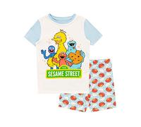 Sesame Street - Ensemble De Pyjamas - Bien Ajusté - Fille - Bleu - 18-24 Mois