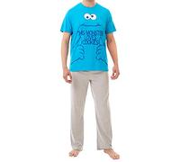 Sesame Street - Ensemble De Pyjamas - Macaron Le Glouton - Homme - Bleu - Small